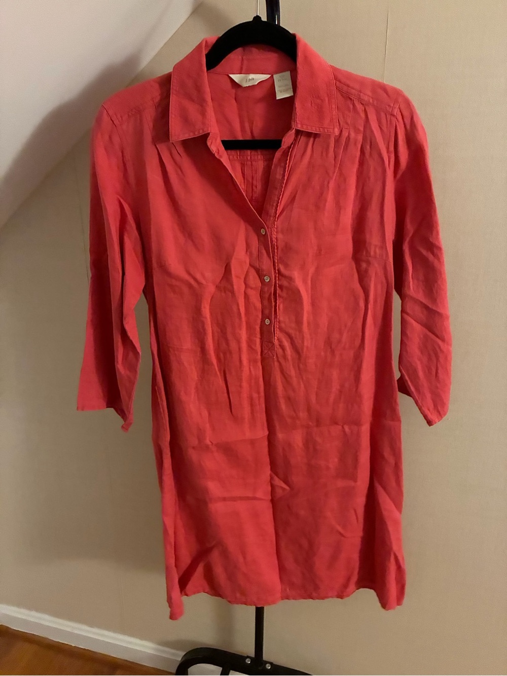 J.Jill Coral Tunic Dress - size XS Petite